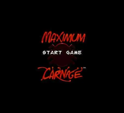 MAXIMUM CARNAGE NTSC 16-битная большая серая игровая карта для 46-контактных игроков из США