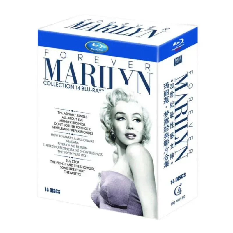 

BD Blu-ray Disc Marilyn Monroe Classic Movie Series Collection Movies 1080 Disc Collector's Edition