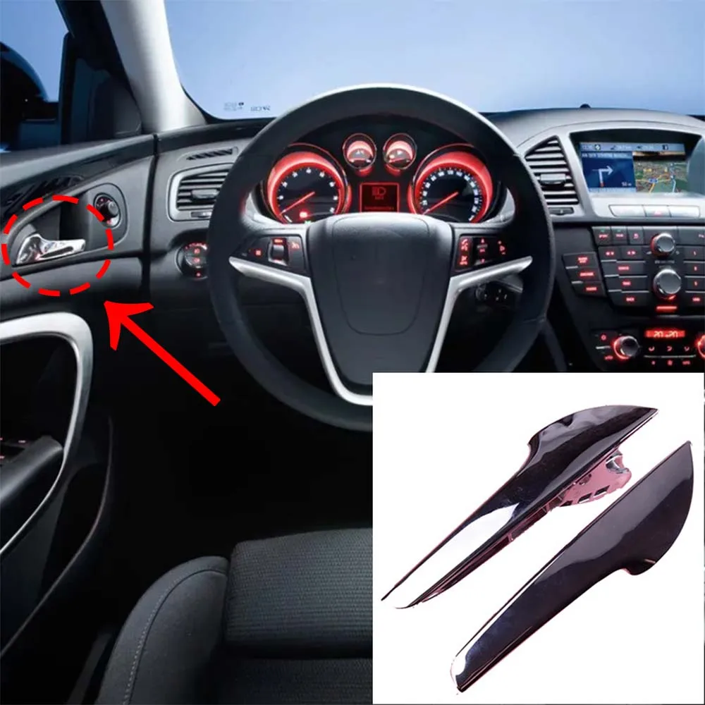 Car Upgrade Inner Door Handle For Vauxhall Motors Insignia 2009 2010 2011 2012 2013 2014 2015 Electroplated Shiny Style