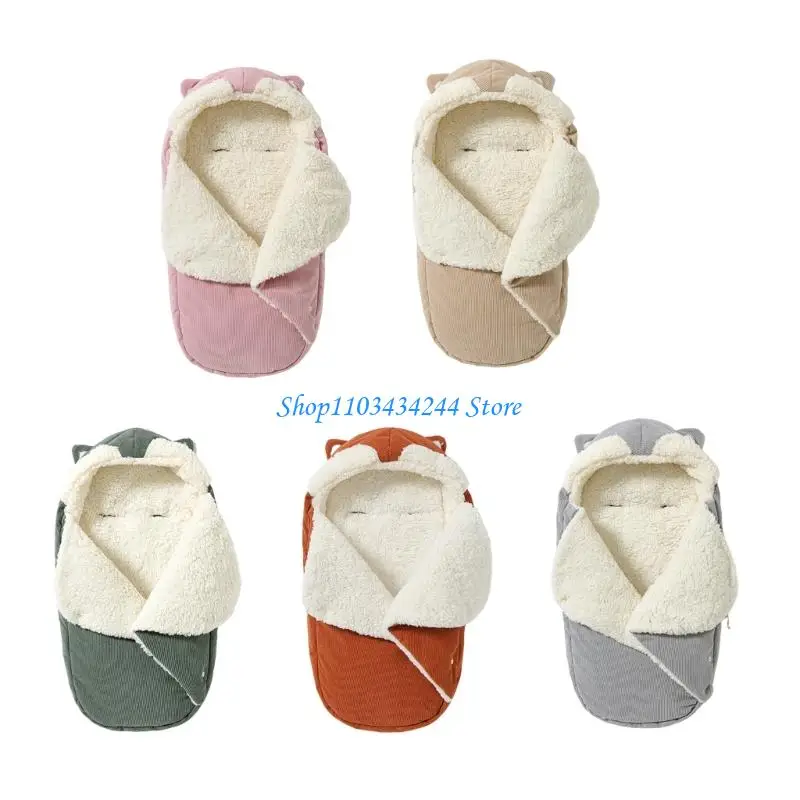 

Soft Gentle Baby Cradle Sleeping Bag Corduroy Fleece Fabric for Sensitive Skin