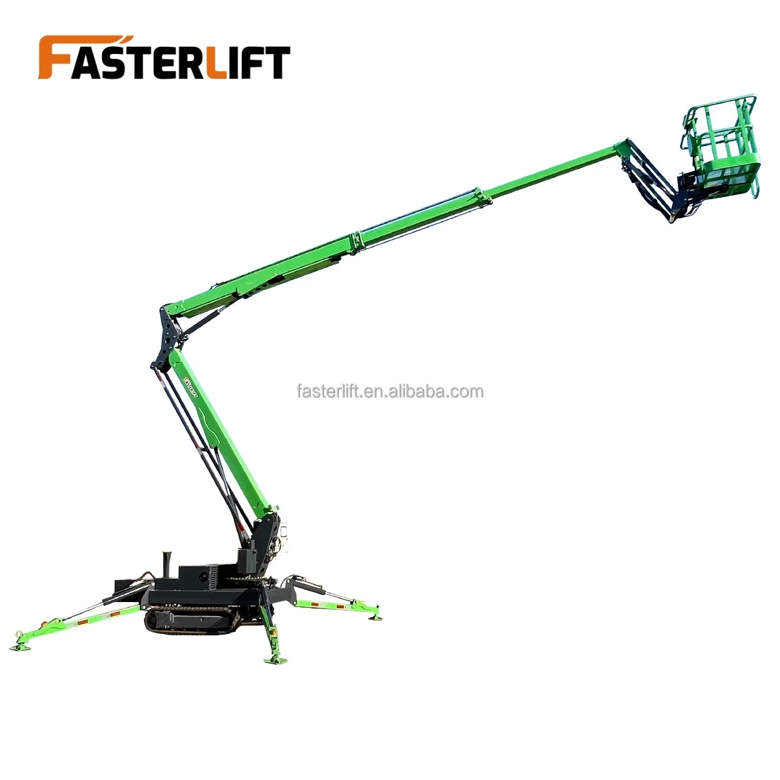 New 12m 14m 16m Rough Terrain Tracked Boom Lift Cherry Picker Crawler Spider Man Lifts for Sale