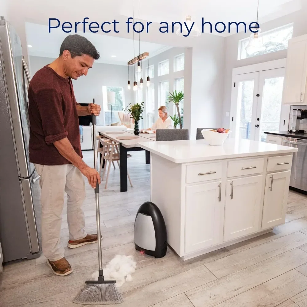 Home Touchless Vacuum Automatic Dustpan - Great for Sweeping Pet Hair Food Dirt Kitchen - Fast & Powerful, Corded Canister