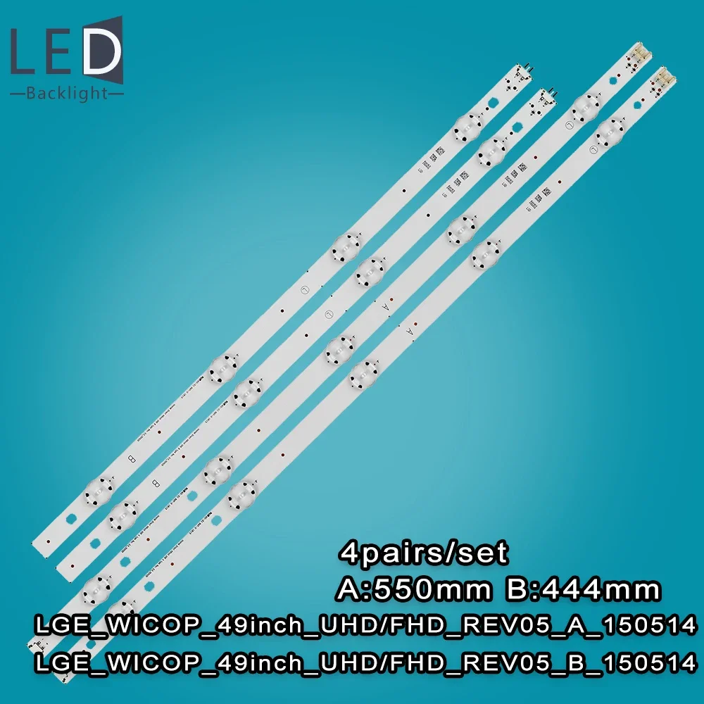 TV Backlight LED For LIG LIGE_WICOP_49inch_UHD 49UF640 49UH6100 49LF510V 49UH610A 49LF5100 49UH6030 49UF640V 49UF6407