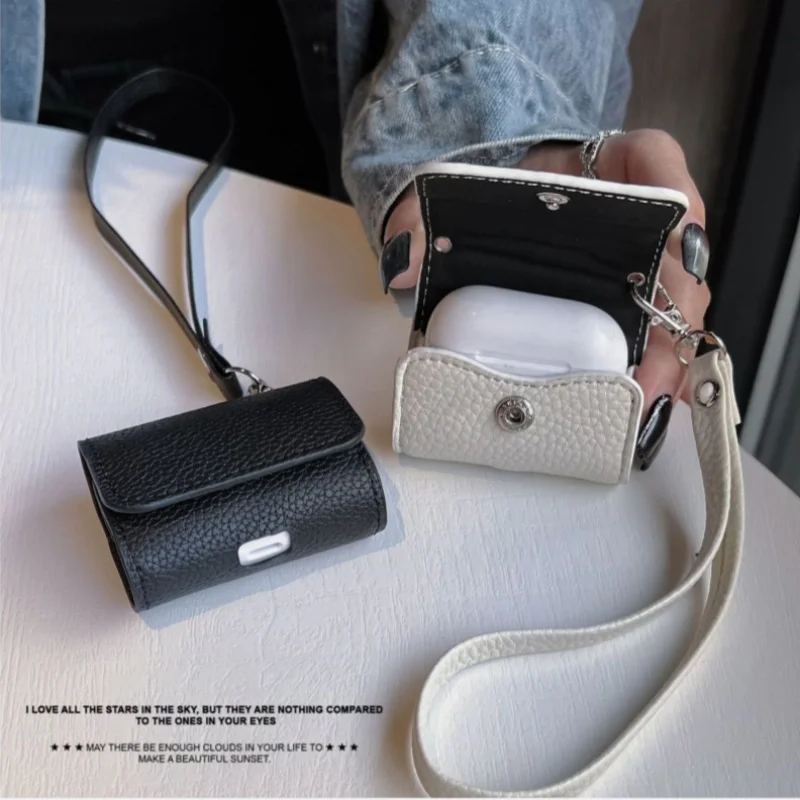

Suitable for iPhone AirPods headphone case, wireless Bluetooth flip cover, handheld 3rd generation protective case AirPods Pro 2