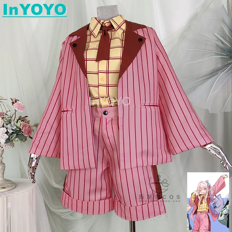 

InYOYO Akiyama Mizuki Cosplay Costume PJSK Lovely Daily Clothing Uniform Coat Shirt Pants Women Halloween Carnival Party Outfit