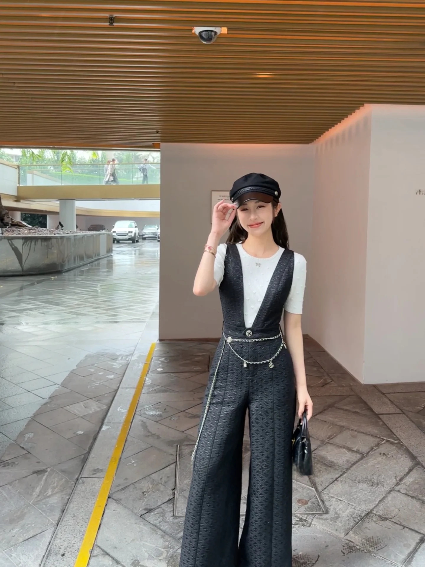 

Faionable ort Sve Knitwear round Ne T-irt Women's Design Spring New Arrival Casual Sle Slim Fit Geometric P...