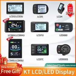 Ebike KT Dsiplay Display LCD A LED 24V 36V 48V 72V LCD3 LCD5 LCD8H LED 880 Display Bicicletta Elettrica per Kit Bici Elettrica