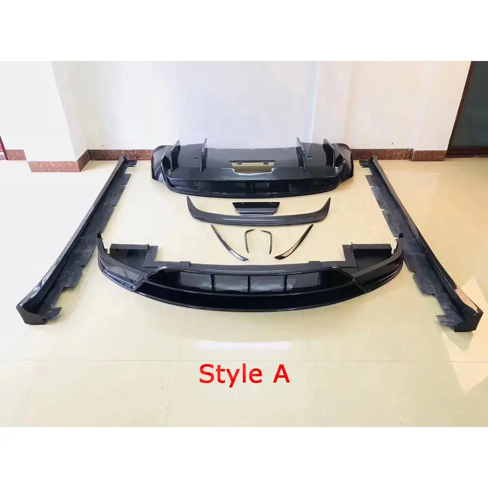 Carbon Fiber Car Front Rear Bumper Lip Splitters Diffuser Spoiler Side Skirts For Tesla Model X Body Kit