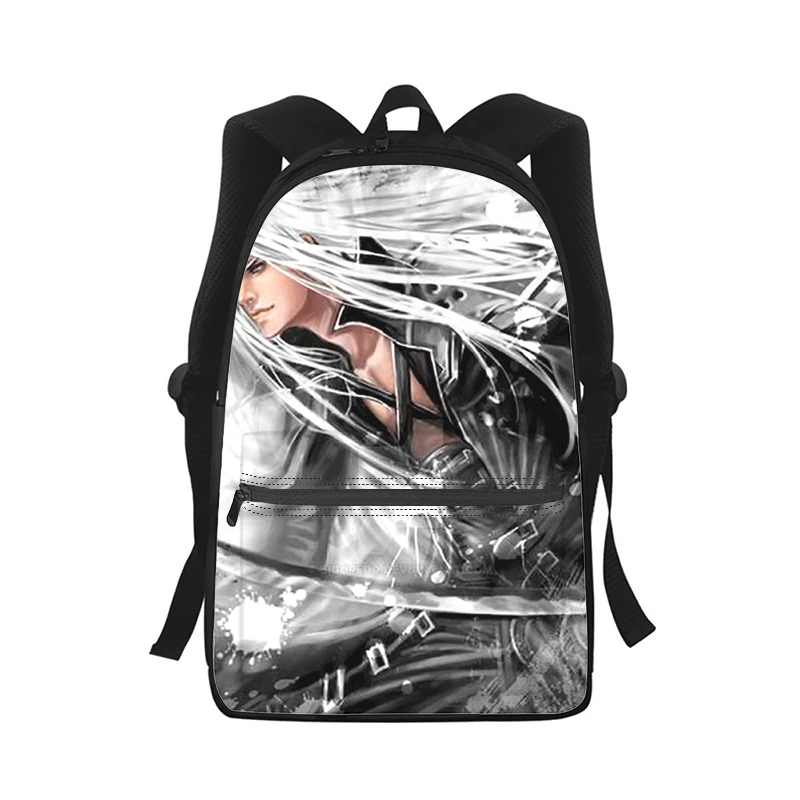 

Final Fantasy Sephiroth Men Women Backpack 3D Print Fashion Student School Bag Laptop Backpack Kids Travel Shoulder Bag