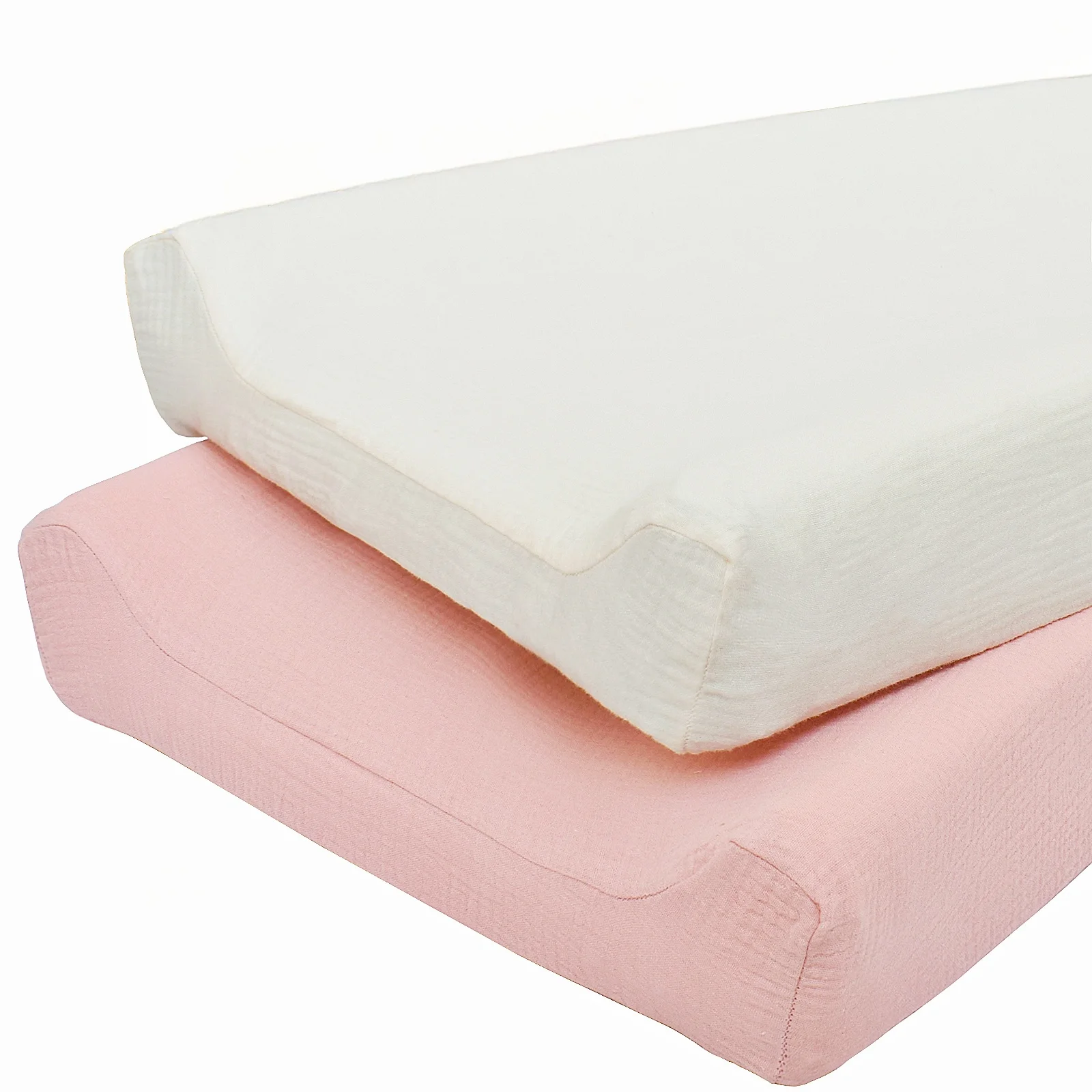 Muslin Soft Reusable Changing Pad Cover 2pack Foldable Travel Baby Breathable Diaper Pad Sheets Cover