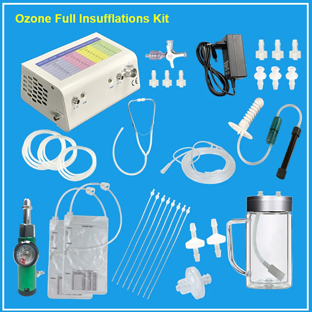 Ozone Insufflation kit Professional Rectal insufflation Gynecological Vaginal O3 Dosage Ear Insufflator o3 therapy Treatment