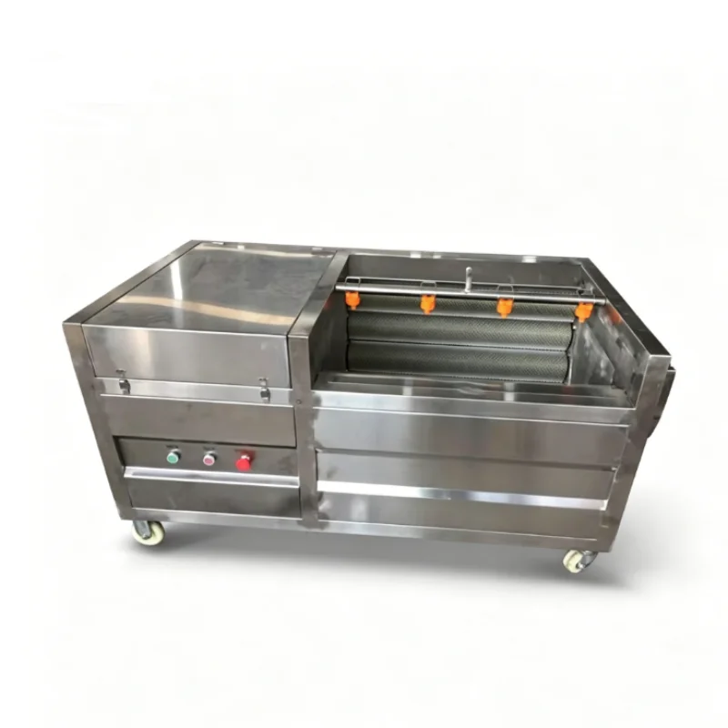 Commercial Multi-Functional Vegetable Washer Potato Ginger Peeling Machinery