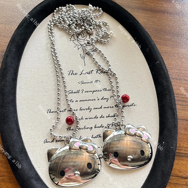 

New cartoon cute Kitty cat necklace pendant gift, sweet temperament, girlish heart, Katie cat necklace accessory