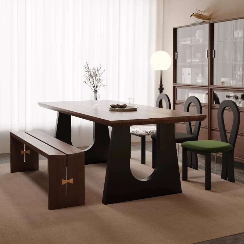 Wooden Interior Luxury Dining Tables Space Saving Modern Coffee Dining Tables Seating Room Mesa Redonda Comedor Nordic Furniture
