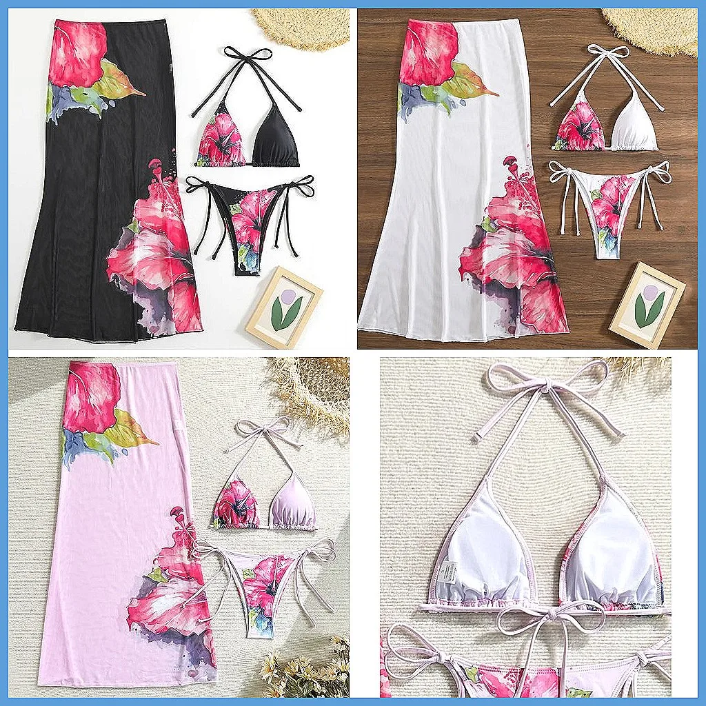 

Sexy Lace Brazilian Bikini Set for Women, Summer Beach Swimwear Two Piece Bathing Suit (Character Count: 73)