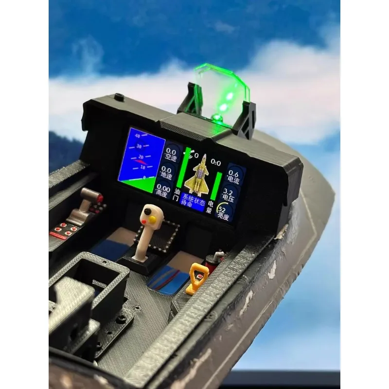 

3D Printed Color FPV Cockpit Realistic Interior Upgrade Parts for Flyfans J20 Twin 70mm EDF RC Airplane Model Fighter Jet