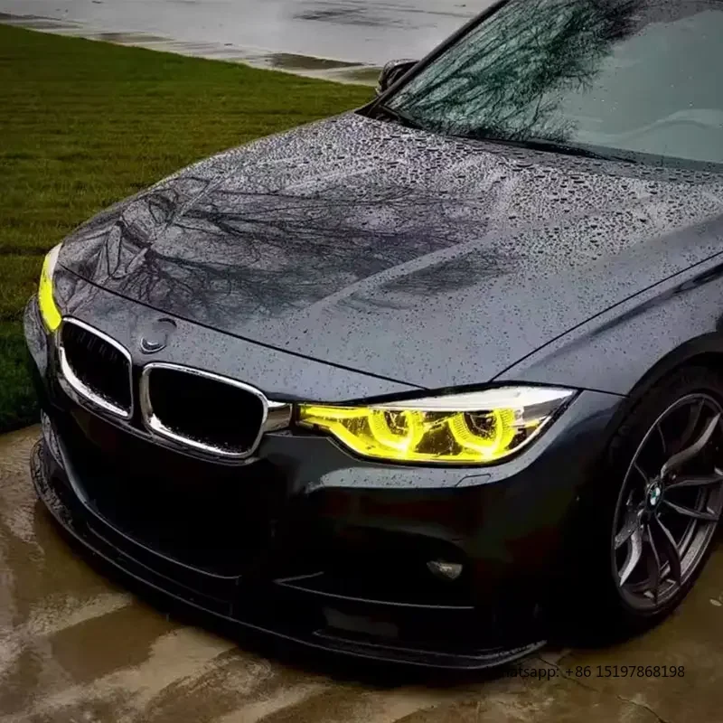 SJC für BMW 3er F30 F36 F80 Scheinwerfer RGB Modul Scheinwerfer DRL Modul Auto Zubehör Lila Weiß (NUR 6-2018 LCI LED)