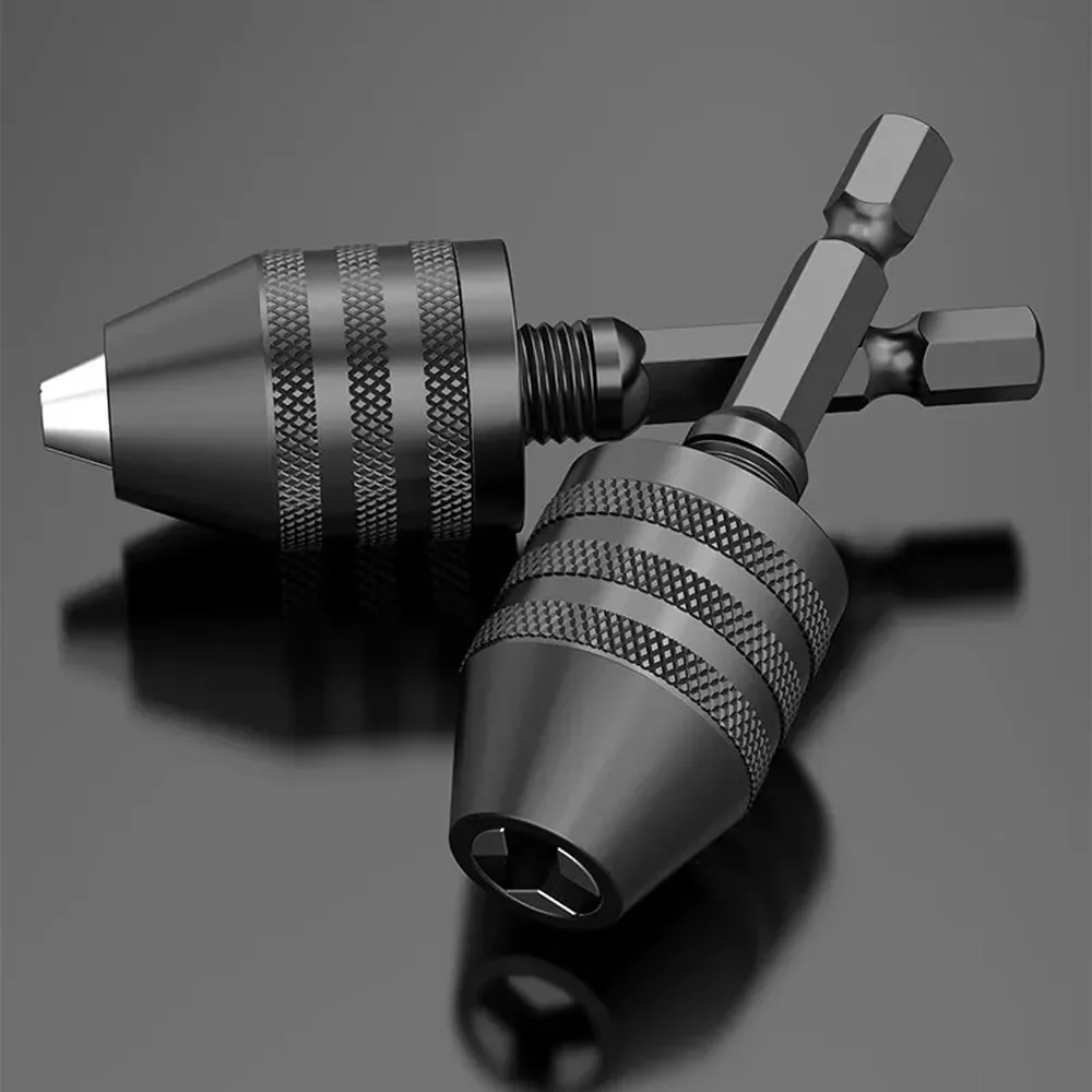 Chave de Impacto Profissional Conversora para Parafusadeira, Mandril de Troca Rápida para Brocas de 0.3-6.5mm com Haste Hexagonal, Mandril Pneumático para Furadeira
