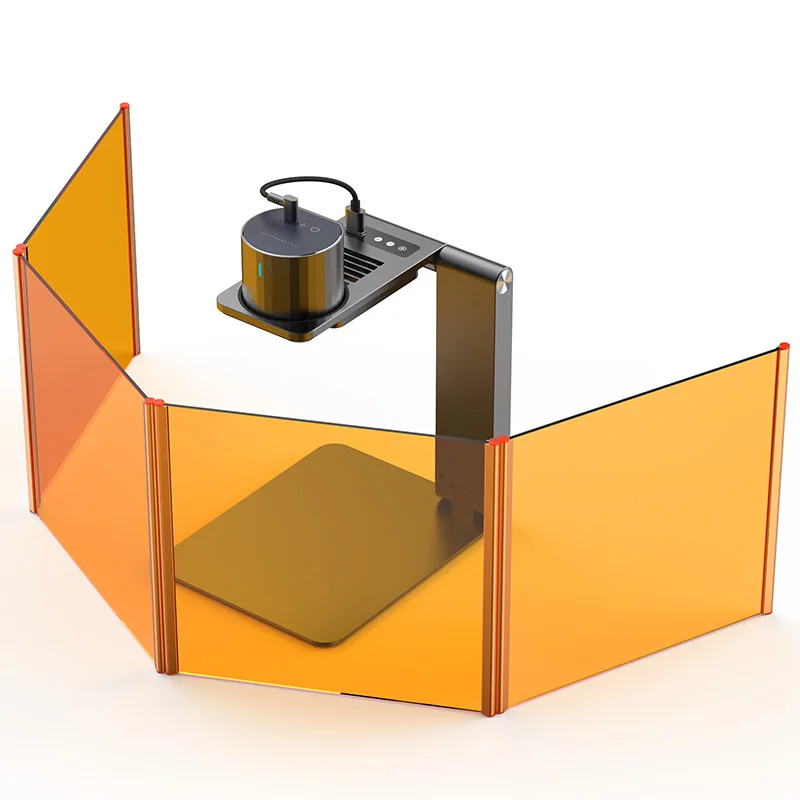 

For woodpecker laser engraving machine laser small portable magnetic folding protective baffle