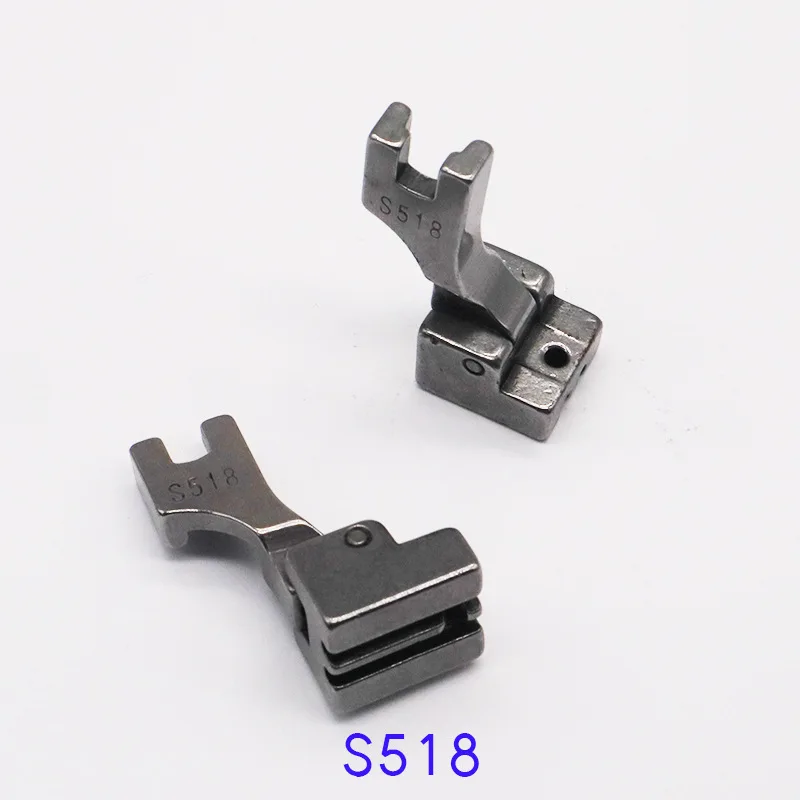 S518 518N 518NS Invisible Zipper Foot With Guide For Industrial Lockstitch Machine Flat Car Accessories Sewing Seam Brother Juki