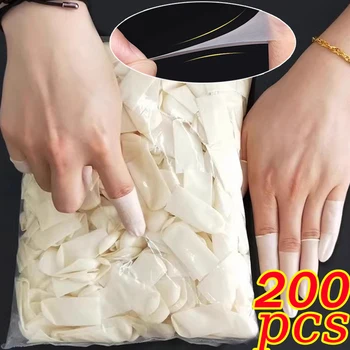 Protège-Doigts Antistatiques en Latex de Poulet, Protège le Bout des Doigts, Manchon de Pouce, Outil d'Art des Ongles, 200/50 Pièces