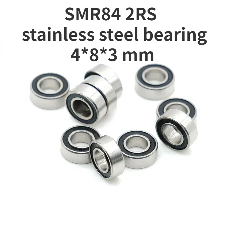 SMR84 2RS micro stainless steel bearing 4*8*3 deep groove ball bearings