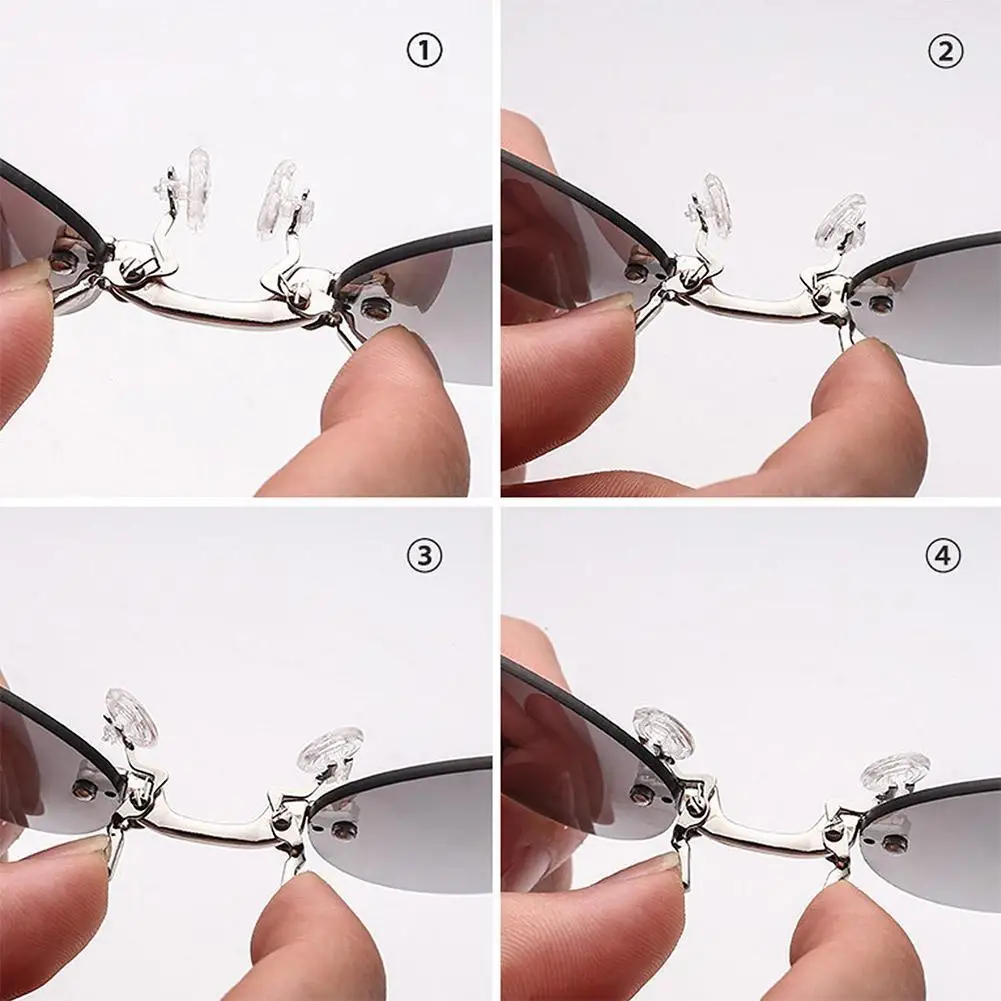 Clip On Nose Glasses Round Rimless Matrix Morpheus Sunglasses Mini Frameless Vintage Men Eyeglasses image 3