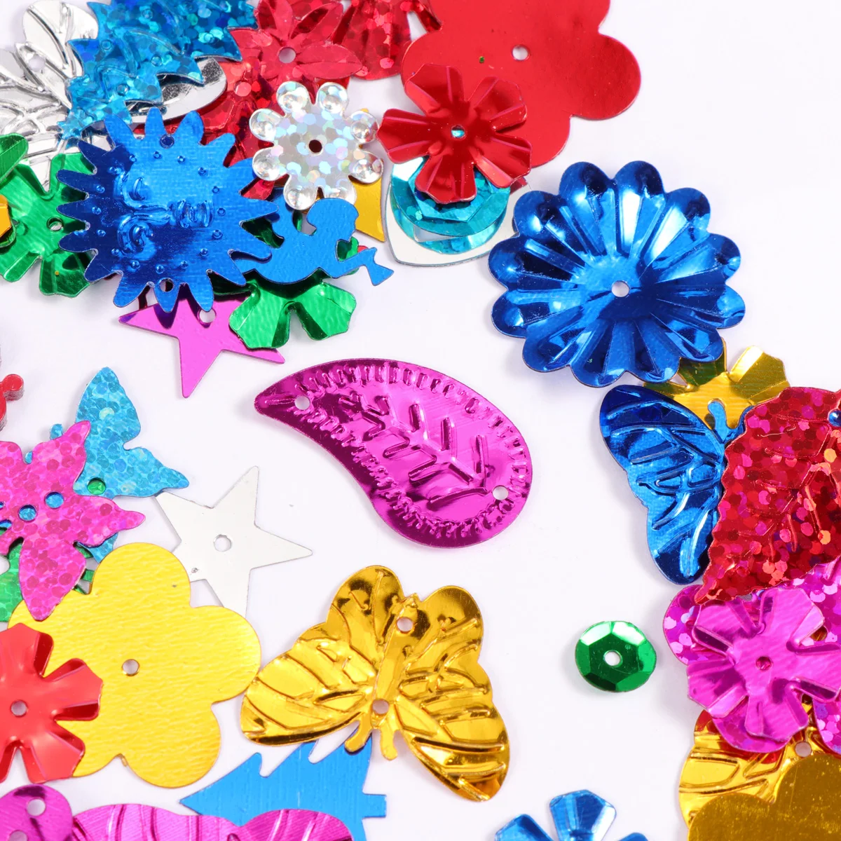 

50 Grams Pearl Sequins Multi-Shaped Colorful Glitter Ideal for Party Decoration DIY Sequins for Crafts and Handmade