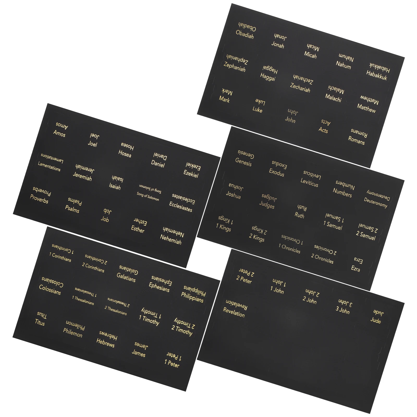 

Bible Index Tabs 5 Sheets Book Tabs Adhesive Bible Reading Study Supplies Easy Locate Sections Book Accessories