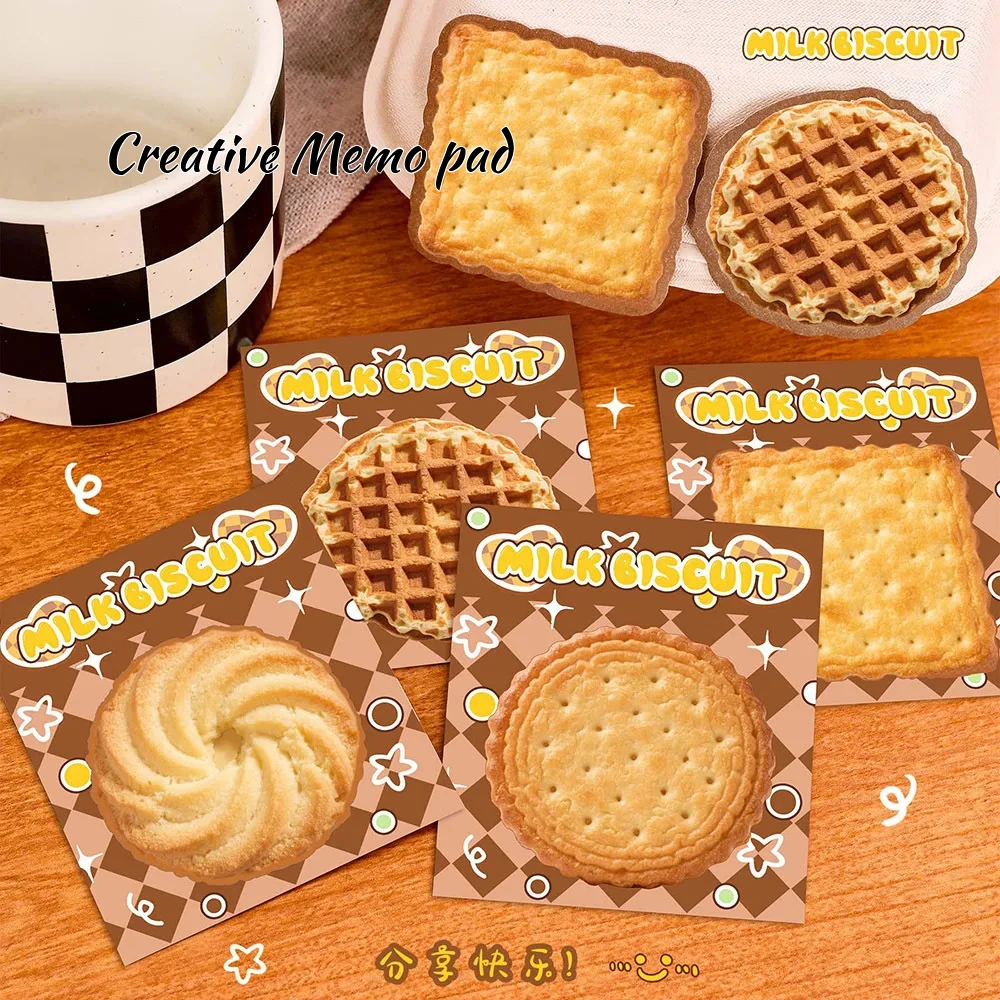 4Pcs/Lot Cute Cartoon Sticky Notes Collection Animal Cookies Memo Pad Kids Message Notes Stickers Office School Stationery