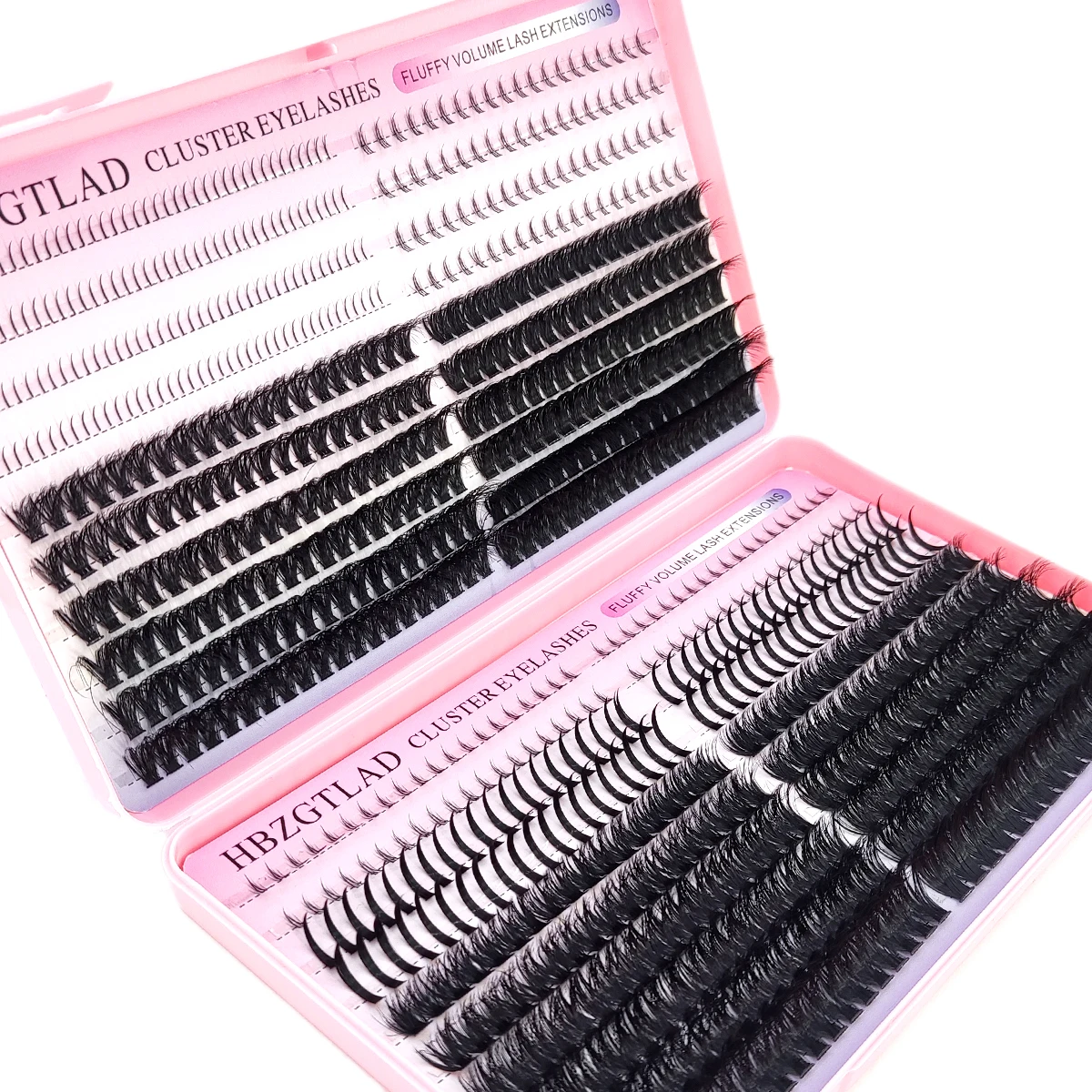 60D-100D bottom and pointed thick eyelash laser cluster volume single laser cluster extended pointed laser cluster DIY fairy eye