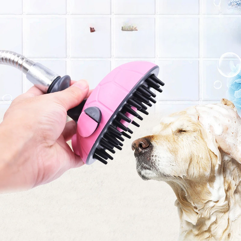 Bathing Machine Shower Nozzle Dog Bath Brush Teddy/Golden Retriever Massage Brush Pet Cat Cleaning