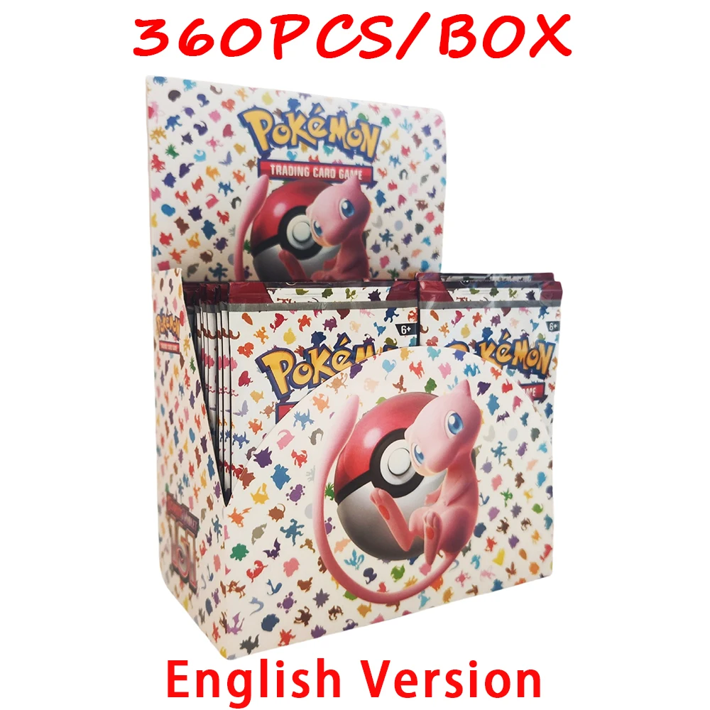 

360Pcs PTCG Sv2A Scarlet & Violet 151 Expansion English Version Card Collection Classics Expansion Booster Box Trade Card Gifts