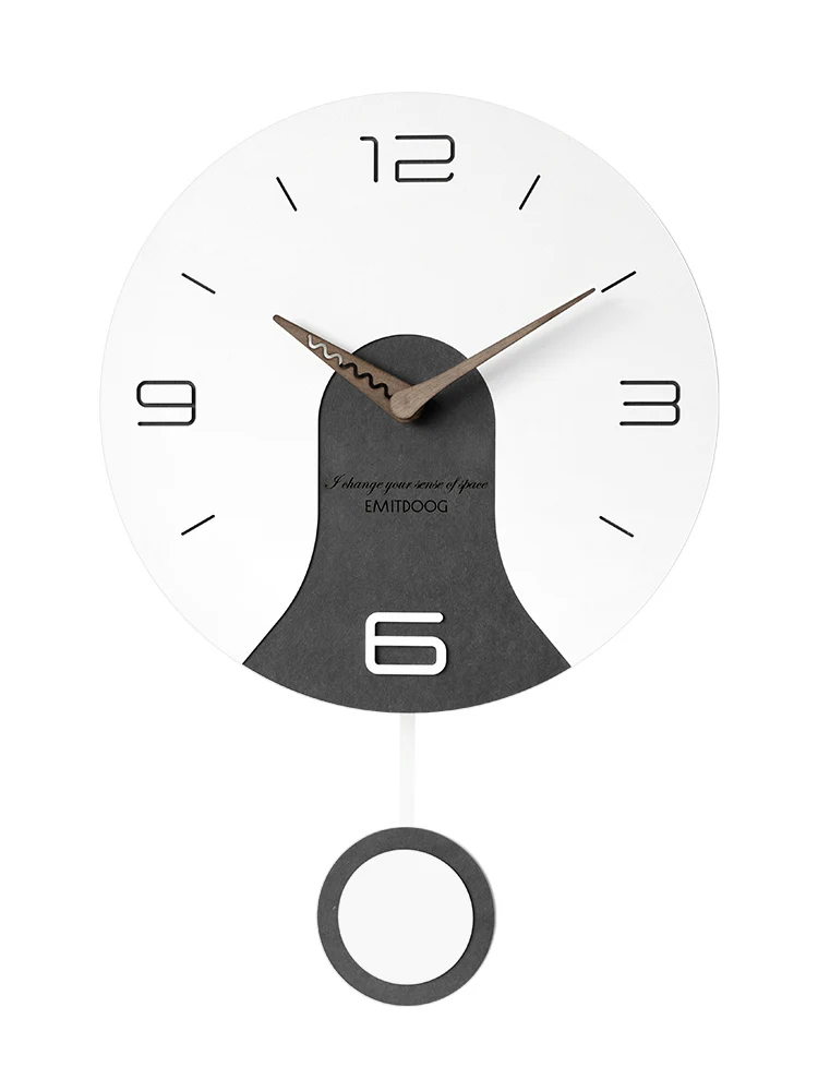 

Swing Light Luxury Clock Wall Clock Living Room Home Personalized Creative Art Wall Hanging Nordic Minimalist Style