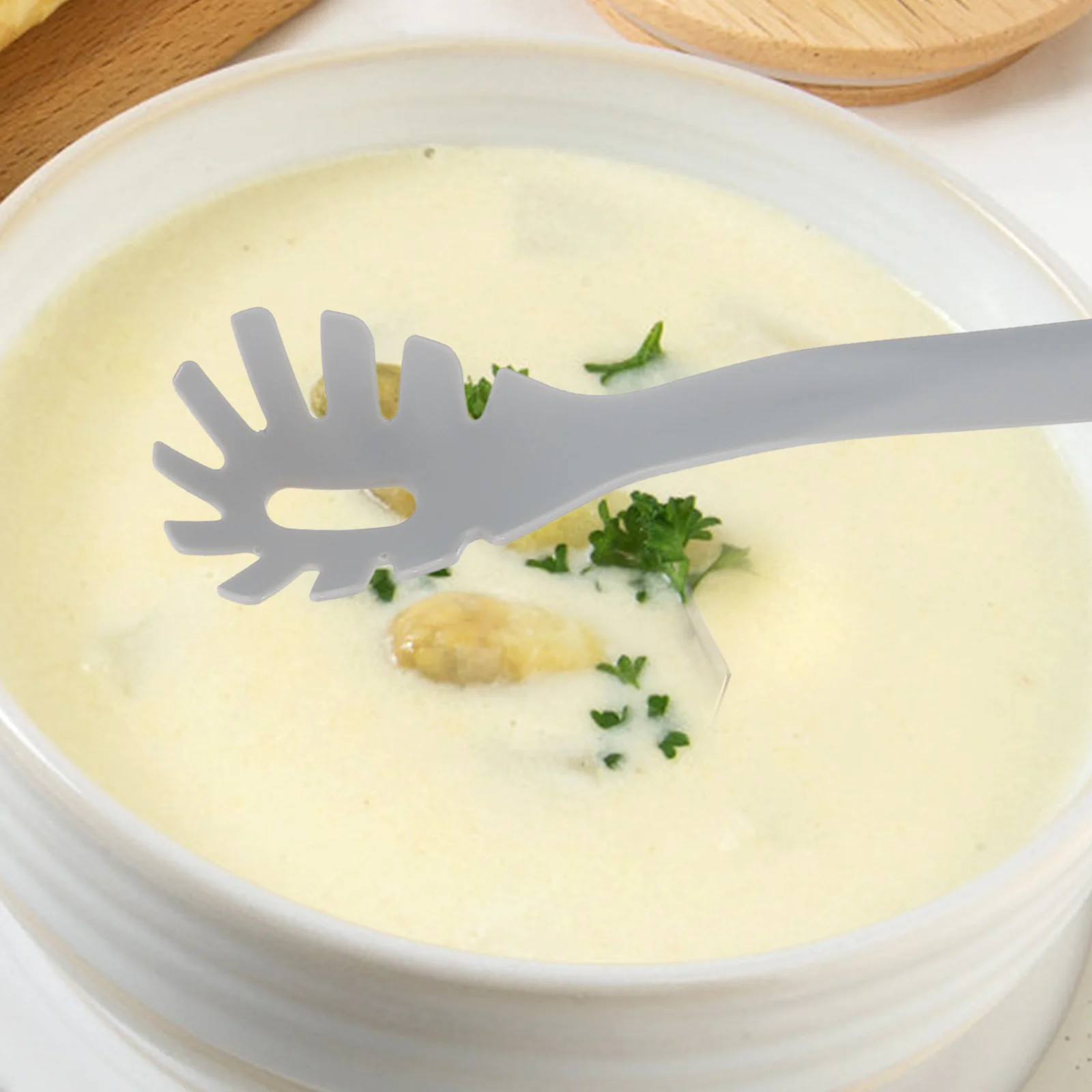 

1Set Food-Grade Nylon Cooking Utensil Kit Elegant Design Soup Ladle Slotted Turner Kitchen Spatula Heat Insulation Ergonomic