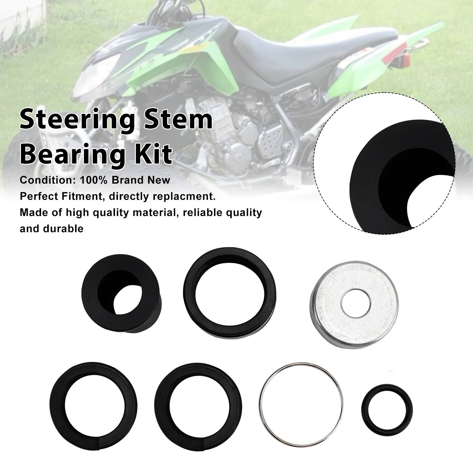 

Topteng PWSSK-K06-400 Steering Stem Bearing Kit For Suzuki LTA500 LTZ400 LTZ250
