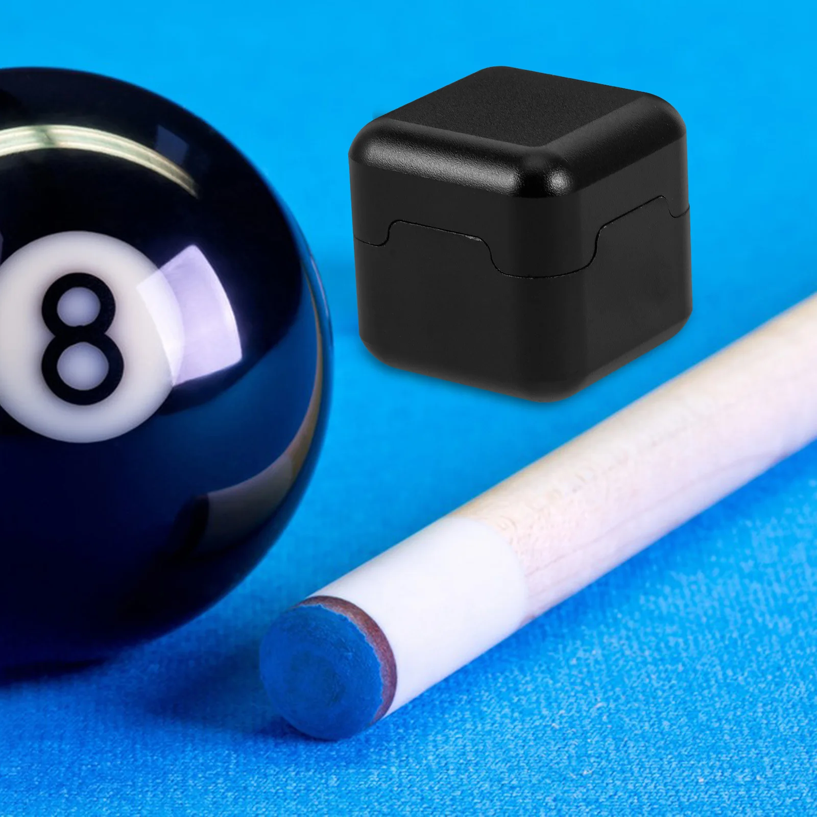 

Pool Cue Holder Aluminum Billiard Chalk Case Nonmagnetic Secure Clip For Snooker Players Portable Lightweight Chalk Carrier