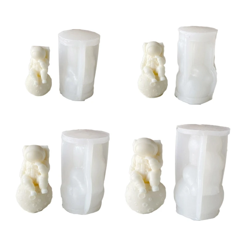 

Astronaut Silicone Mold for Handmade Desktop Decor Gypsum Epoxy Mould Dropship