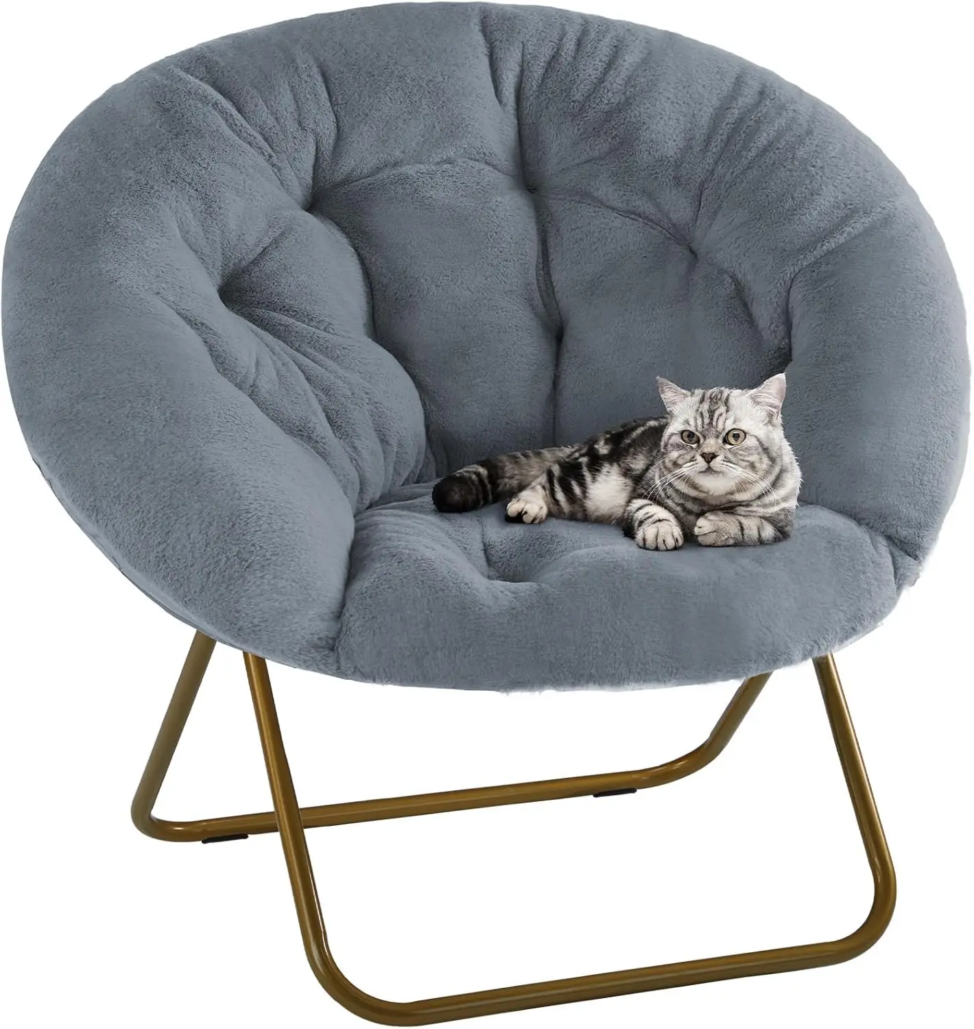 

Comfy Saucer Chairs Cozy Soft Lounge Cute Folding Bedroom Living Room Seat Flexible Reading Foldable Seating For Kids Adults