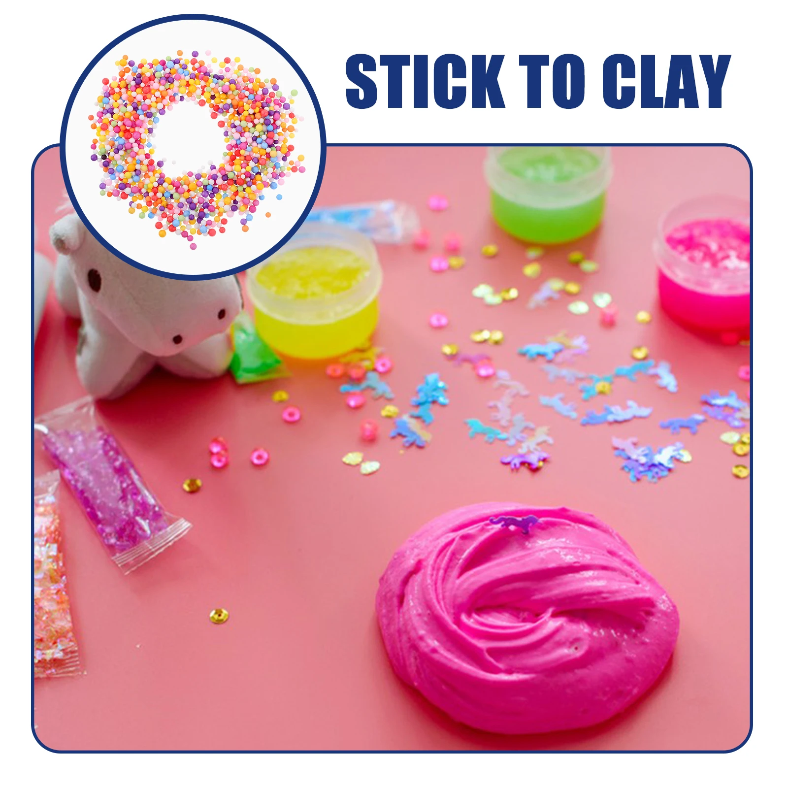 

Foam Particles Beads for Crafts 2 Lightweight Sturdy Bright Color Solid Liquid 3D Clear Resin Non toxic Pigments DIY Kids