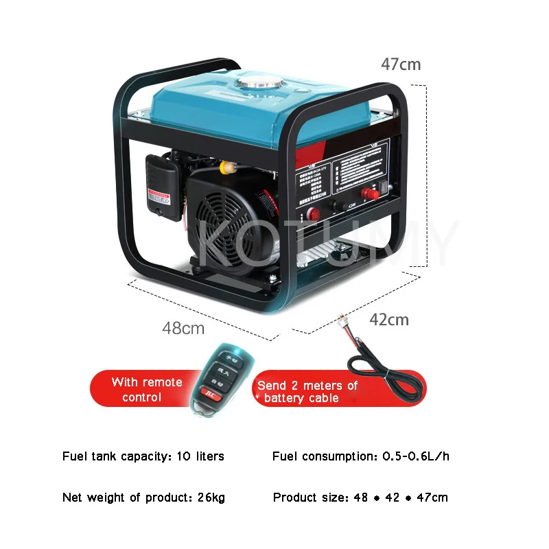 24V Parking Air Conditioning Engine Self-Start Self-Stop Gasoline Generator DC Engine Free Installation High efficiency