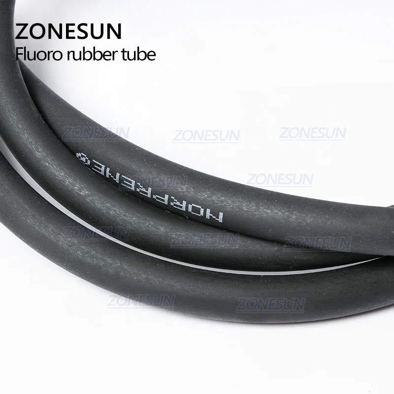 ZONESUN Length 2m Inside Diameter 6mm Fluorine Rubber Hose Tube For Filling Machine