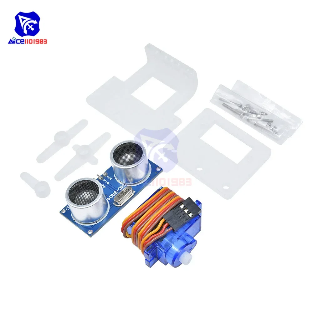 HC-SR04 Distance Sensor Module SG90 Micro Servo for Arduino RC 250 450 Helicopter Airplane Car Special Promotions with Holder