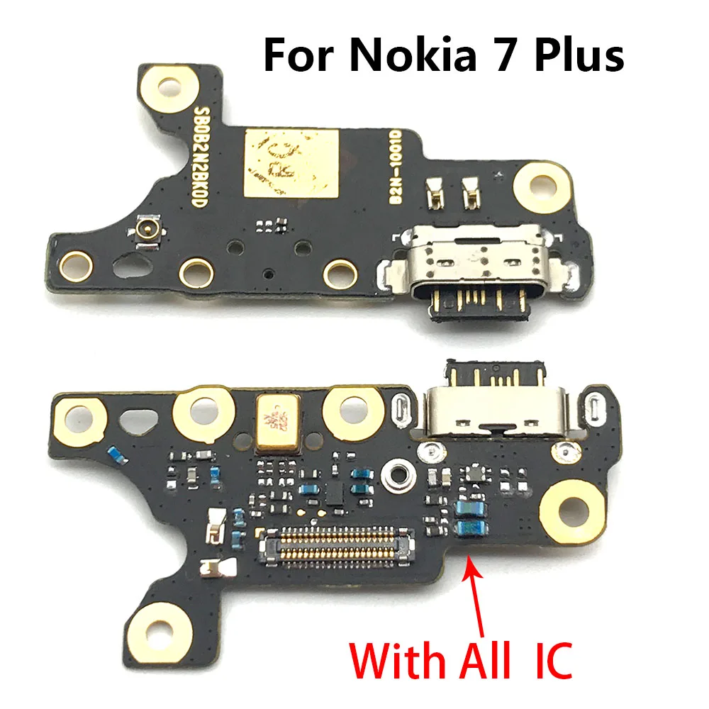 NEW USB Charger Port Jack Dock Connector Flex Cable  For Nokia 7 Plus Charging Board