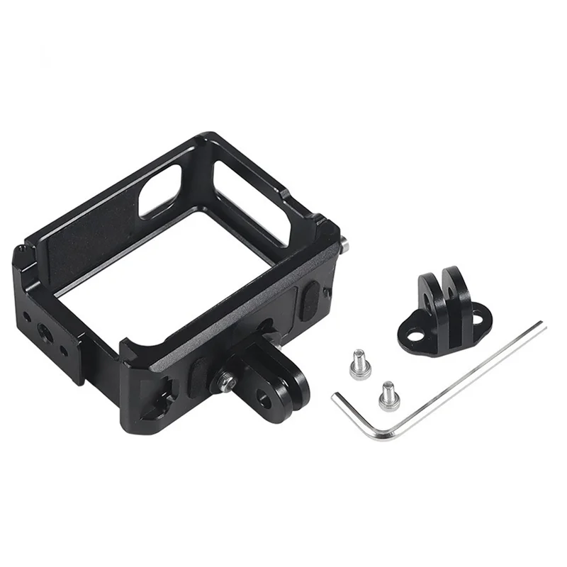 AEF7-For  GO3 / GO 3S Ultra Light Metal Cage Frame Case Protective Shell Protector Accessories Dual Cold Shoes