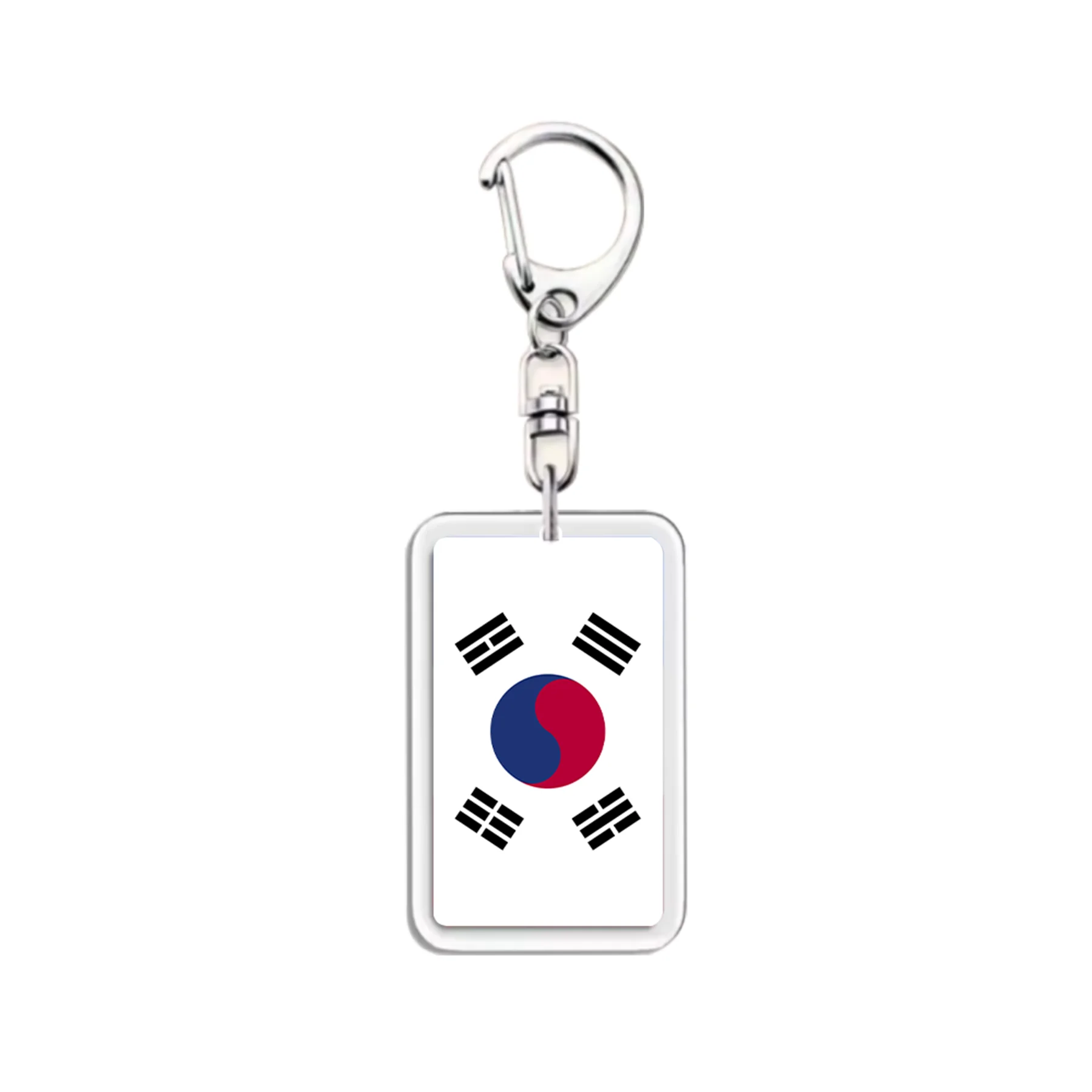 1 Stück koreanische Nationalflagge Acryl Schlüsselanhänger Kulturelles Symbol Home Decor Geschenk