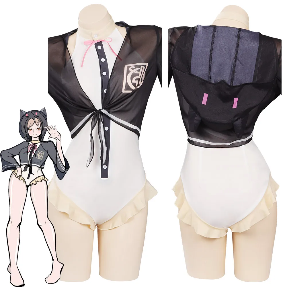 

Danganronpa Nanami Chiaki Swimsuit Cosplay Costume Jumpsuit Swimwear Outfits Halloween Carnival Suit