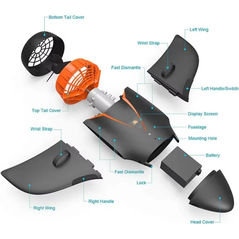 Airo High Quality 3-Level Speed Underwater Scooter  for Diving Sea