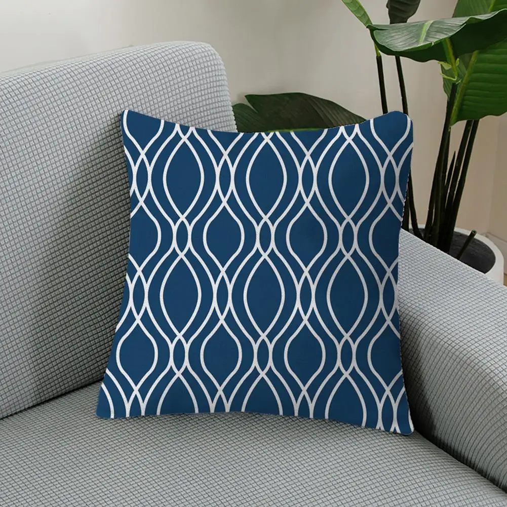 Throw Pillowcase Pillow Cover Wear Resistant Washable Non-Fading Geometric Print Pillowcase Decoration Couch Cushion Cover 베개커버