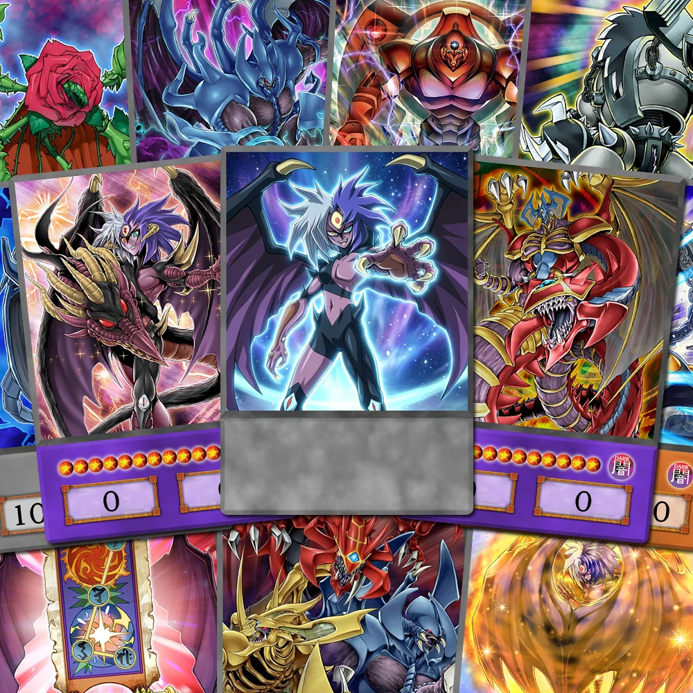 100pcs/set YGO-GX Yubel Character Card Set Sacred Beast Fiend Plant Modern Meta Orica Anime Style Paper Cards